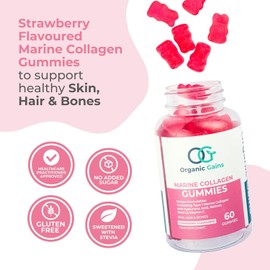 OG Marine Collagen Gummies | Superior Type 1 Hydrolysed Collagen Peptides | Unique Formulation with Hyaluronic Acid, Retinol, Biotin and Vitamin C