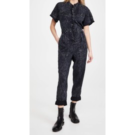 [BLANKNYC] Womens Luxury Clothing Drop shoulder Jumpsuit, Comfortable & Stylish Pants, Ruffle Me Up, Medium