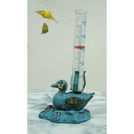 Brass Duck Rain Gauge