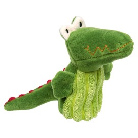 SIGIKID Finger Puppet Crocodile, Plush Doll for Sticking On Your Fingers, Role Play, Telling Stories, Play, for Children from 6 Months, Item No. 43007, Green, 10 cm
