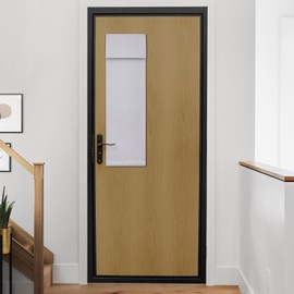 HOMEIDEAS Sidelight Curtains for Front Door, Side Door Window Curtains, Door Curtains for Small Window, Privacy Door Shades Thermal Insulated Door Window Covering, 1 Panel, W10 X L38, Greyish White