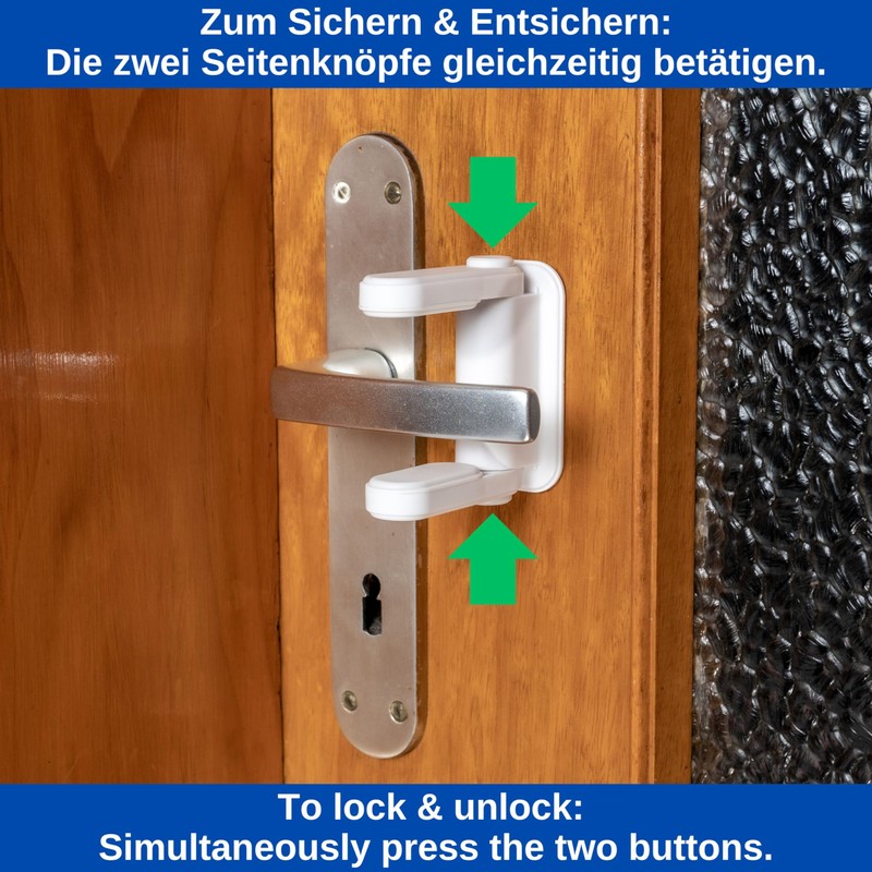 Door Handle Lock for Kids and Pets 2 Pack Reusable