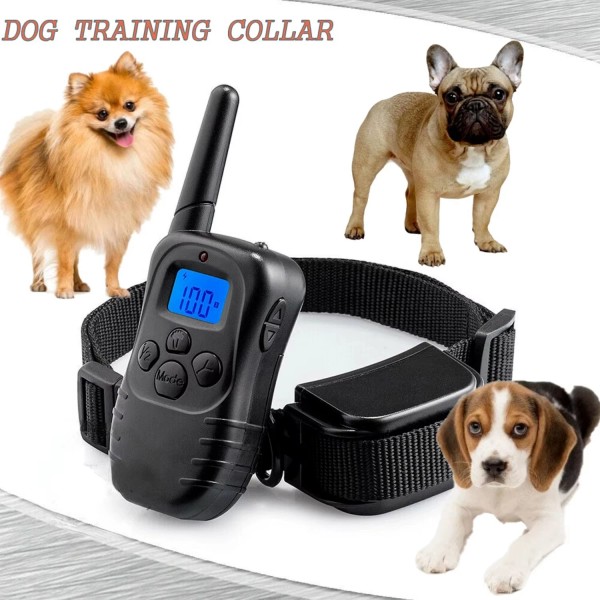 Unbranded Dog Shock Training Collar Rechargeable LCD Electric Remote Control