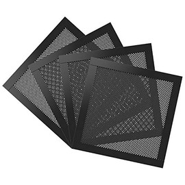 MoKo - Filtro de polvo de 140 mm para ventilador de computadora, paquete de 4, marco magnético, ventilador de PC, malla contra el polvo, filtro de enfriador de PC, cubierta de PVC, rejilla para
