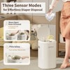 MRBIN Metal Motion Sensor Adsorption Diaper Pail Refills with Lid,