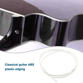 VGOL 2Pcs Guitar Binding Purfling Acoustic Classical Guitar Binding Guitar Binding Edge Trim Guitar Accessories ABS 1650x7x1.5mm White