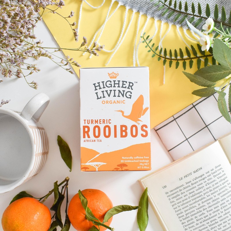 Higher Living Organic Rooibos Starmeric Organic Herbal Tea, 20 TB