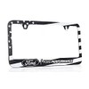 Ford Performance American Flag Patriotic Black UV Printed Metal License