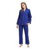 GLOBAL Pyjamas for Women Flannel Cotton Sleepwear long Ladies Pyjamas