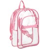 FUEL Clear Backpack Heavy Duty PVC Transparent Backpack Large Clear