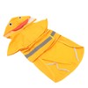 Dog Raincoat Waterproof Transparent PVC Brim Adjustable Hooded Dog Rain