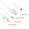 10 Pares Cable PoE RJ45 Alimentación sobre Adaptador, Splitter DC