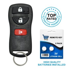 Best Keys 1 Keyless Entry Remote Key Fob for Nissan Frontier Titan Xterra Fit KBRASTU15