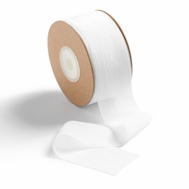 MORSUNBELA Chiffon Ribbon White Grosgrain Ribbon Wide White Ribbon 1.5 Inch x 25 Yd Ribbon Fabric White Ribbon for Gift Wrapping