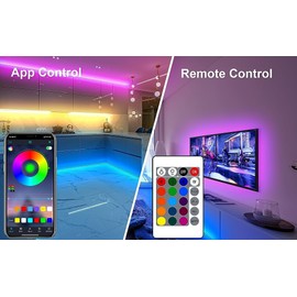 Cozylady 10M USB LED Light Strip, Smart Bluetooth RGB Light with APP Control, Timer Setting, Music Mode, for Decoration, Bedroom, PC, Cabinet