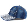 Elonmo Gorra de béisbol para mujer, diseño de letra bendita,