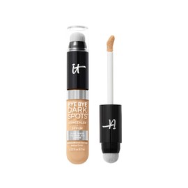 It Cosmetics Bye Bye Dark Spots Concealer + Serum - Corrector de Ojeras y Manchas con Niacinamida, Ácido Hialurónico y Cafeína, Acabado Natural y Cobertura Media, 6.7ml