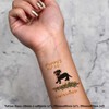 4 x 'Puppy's First Christmas ' Temporary Tattoos - Water