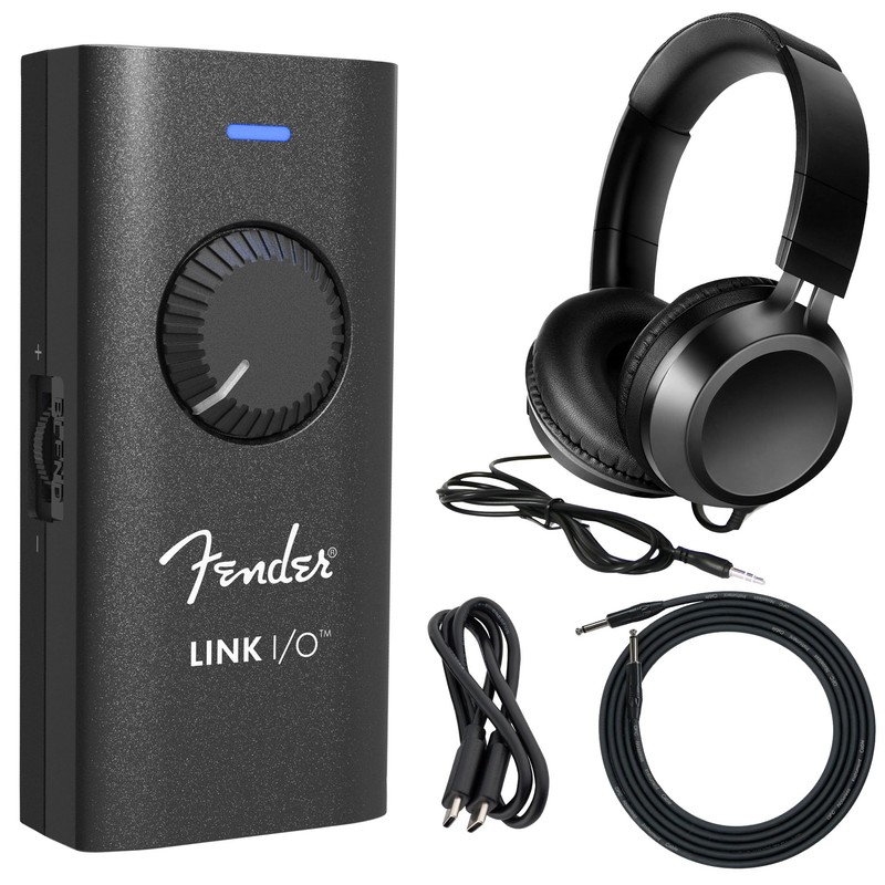Fender Link I/O Studio Grade Audio Interface Bundle con cable