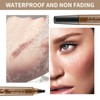 Eyebrow Contouring Pen, Waterproof Microblading Eyebrow Pencil with 4-Prong Micro-Fork-Tip