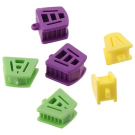6 paquetes de bloques de mordida dental, bloques de silicona bucal dental, bloques de mordida dental, bloques de mordida dental