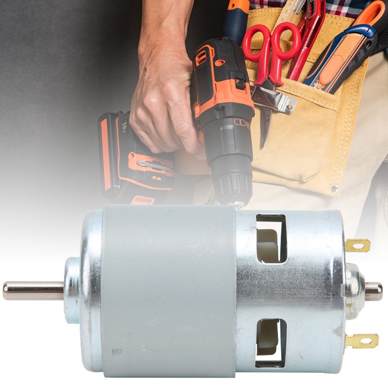 12V - 24V DC Electric Drill Motor 775 Single Ball