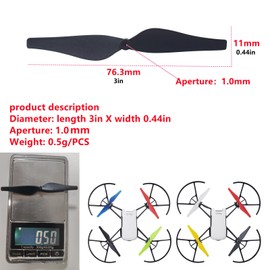Fytoo 28pcs Propeller for DJI Tello RC Quadcopter Spare Parts Drone Blades Seven colors
