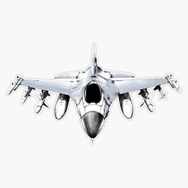 F-16 Fighting Falcon Window Bumper Sticker Decal 5"