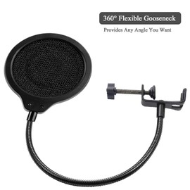 Yeti Nano Mic Pop Filter - 4 Inch 3 Layers Windscreen with Flexible 360° Gooseneck Clip for Blue Yeti Nano Microphone to Improve Sound Quality by YOUSHARES