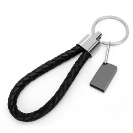 LEIZHAN USB 3.0 Flash Drive, Mini USB Flash Drive, USB Flash Drive for Car, USB Flash Drive with Keychain for PC Laptop Etc (32GB, Black)