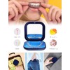 C.WEST Mouthpiece Case, Denture Case, Retainer Case (Navy Blue +