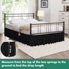 Biscaynebay Wrap Around Bed Skirts with Split Corners for King