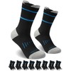 ASLU Men's Work Socks (6/12pairs Moisture Wicking Athletic Socks for