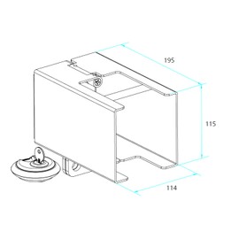 UNITRAILER PRO-Box XL: Your Reliable Trailer Lock for Optimal Theft Protection – Drawbar Lock & Lock for Towing Hitch – Ideal for Caravans