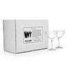 Cole Porter"Ritz Bar" Coupe-Style Champagne Cocktail Glass 2-Piece Set (Gift