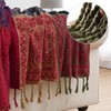 LORRIARD Boho Throw Blankets,Bohemian Bed Throws,Chenille Tassels Throw Blanket for