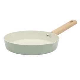 Gibson Home Marbleton 9.5 Inch Aluminum Fry Pan Cookware Non-Toxic Premium Ceramic Non Stick Frying Pan, Kitchen Egg Pan, Omelet Pan, Always Pan, Pots and Pans, Sage Green, Induction Safe