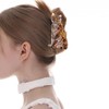 Tiger Design Hair Claw Clip,Animal Acetate Material Hair Accessory for