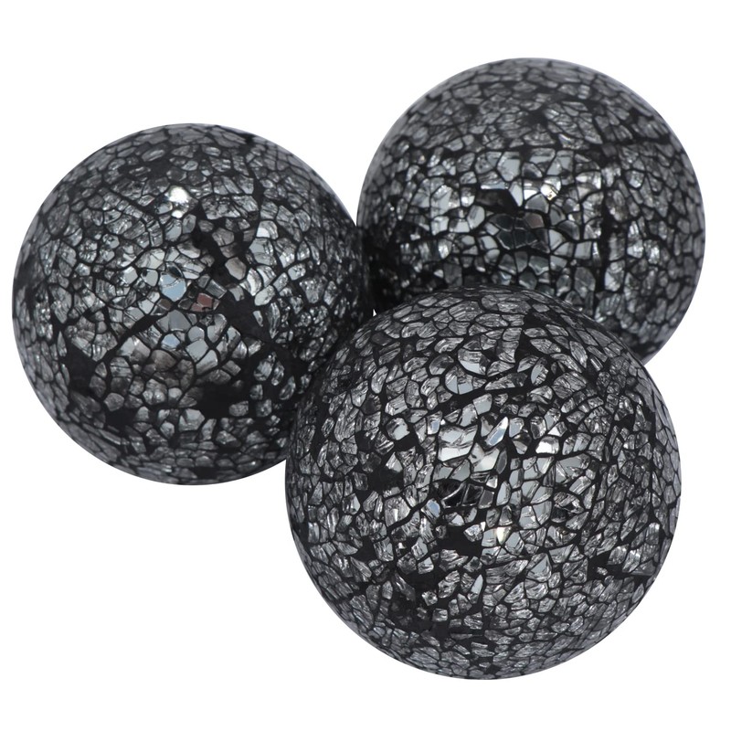 3 piezas de orbes de cristal de mosaico de 3.15