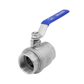 Beduan Ball Valve 1" NPT Female 304 Stainless Steel Full Port for Water, Oil, and Gas (1000 PSI)