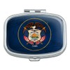 Rustic Utah State Flag Distressed USA Rectangle Pill Case Trinket