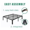 LAKKURI 14 Inch High Full Size Bed Frame No Box
