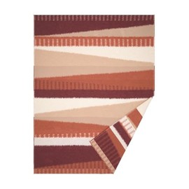 David Fussenegger Light Cuddly Blanket Bohomuster 140 x 200 cm Soft Flannel Blanket Made from Recycled Cotton Sustainably Produced ÖkoTex100 GRS Made in Austria Colour Terracotta
