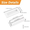MOROBOR 2 Pack Recessed Finger Flush Pulls, Warm White Rectangular