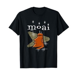 Mid-Century Modern Moai Tiki Vacation Luau T-Shirt T-Shirt