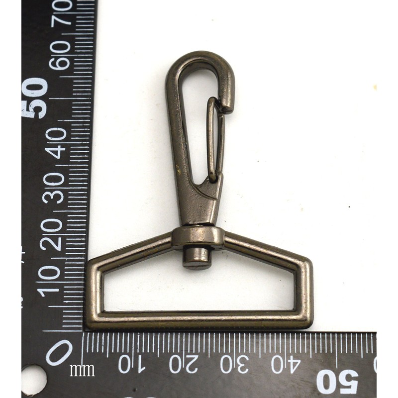 Wuuycoky 1.5" Inner Diameter D Ring Gun Color Lobster Clasps