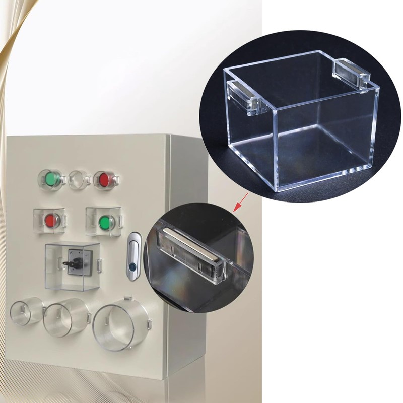 Strong Magnet Magnetic Push Button Switch Protective Cover Square 54