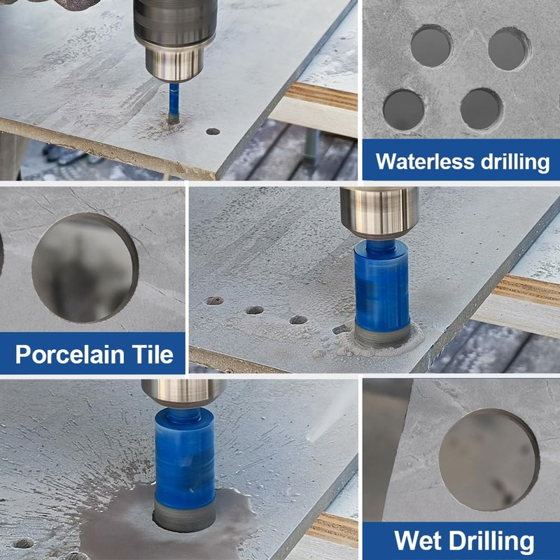Dry Diamond Tile Drill Bit with Hex Shank,HIGHDRIL Diameter 2pcs