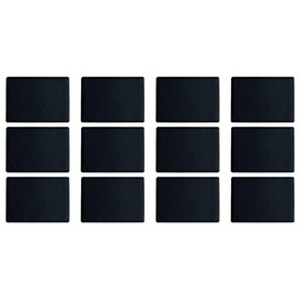 ASA Selection 7805420 Leather-Look Place Mat 46 x 33 cm Polychloride Black (Pack of 12)