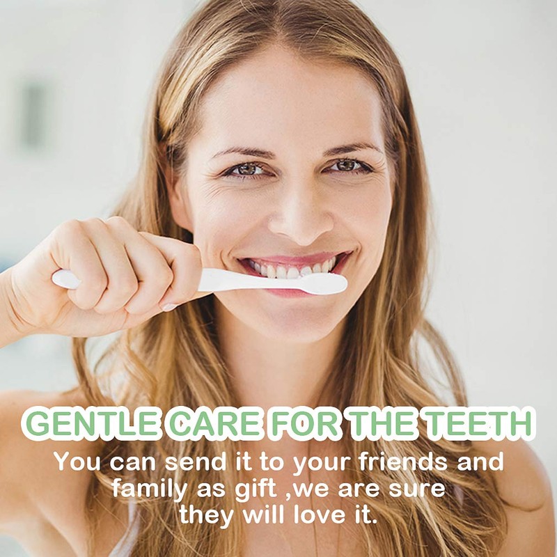 EasyHonor Extra Soft Toothbrush for Sensitive Gums, Micro Fur Manual